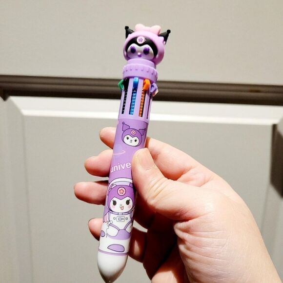 Brand New Set Of 4 Kuromi Multi Color Pens - Picture 4 of 7